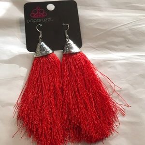 Paparazzi Red Tassel Earrings